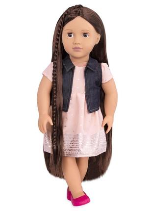 Our generation лялька кейлін (46 см) з волоссям що росте, брюнетка