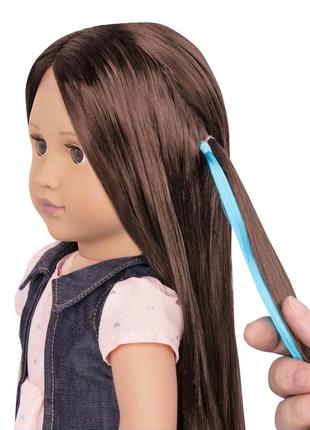 Our generation лялька кейлін (46 см) з волоссям що росте, брюнетка4 фото