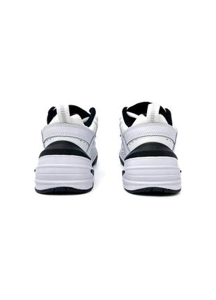 Кроссовки женские и мужские nike m2k tekno white/black (бело-черные)7 фото