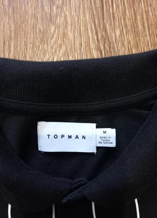 Мужская футболка с воротником . " topman " . чоловіча футболка з воротником .4 фото