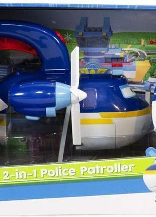 Super wings ігровий набір 2-in-1 police patroller 2в1 поліцейський транспорт