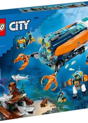 Конструктор lego city глибоководний дослідницький підводний човен