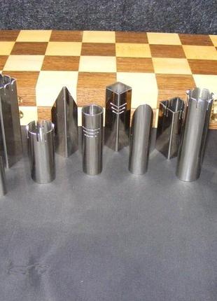 Складной шахматный набор. абстрактные шахматы3 фото