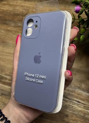 Чехол на iphone 12 мини mini квадратные борта чехол на айфон silicone case full camera на apple айфон