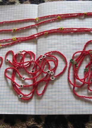 Бусы. ожерелье . бисер. все, что на фото одним лотом.