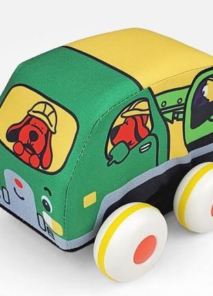 Іграшка ks kids машинки pull-back (бетономішалка та евакуатор)3 фото