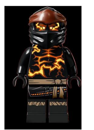 Минифигурка коллекционная lego ninjago 8922071 cole минифигурка минифигурка коула из «властелина горы» с бурям