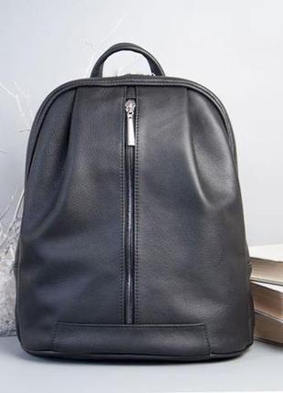 Monik leather backpack black (артикул: w062.4)2 фото