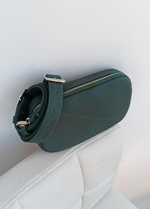 Sandra waist bag green (артикул: wb021)7 фото