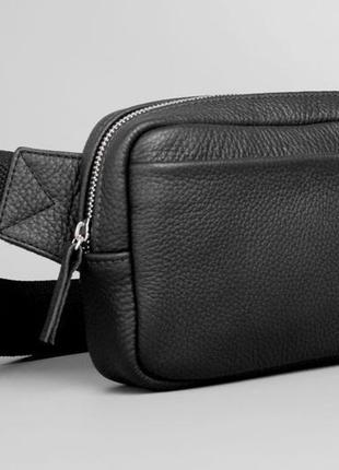 Waist bag leon black (артикул: wb020.1)2 фото