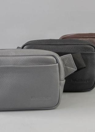 Waist bag leon black (артикул: wb020.1)7 фото