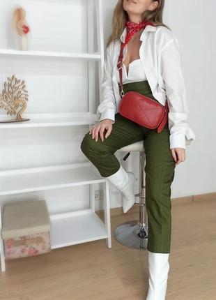 Sandra waist bag red (артикул: wb021.15)9 фото