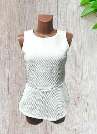 Очаровательная белая блуза с баской шведского бренда zoul Trend4 фото