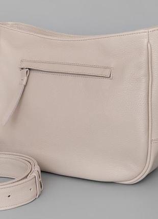 Hobo bag "valencia" beige nude (артикул: w064.2)4 фото