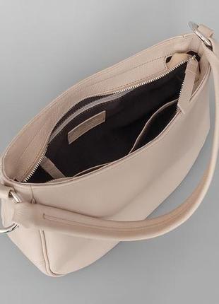 Hobo bag "valencia" beige nude (артикул: w064.2)6 фото