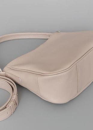 Hobo bag "valencia" beige nude (артикул: w064.2)5 фото