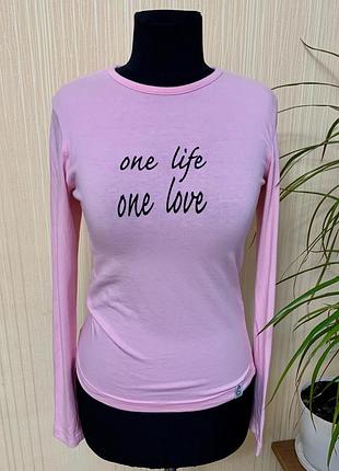 Лонгслив розовая футболка мерч one life one love футбол juventus