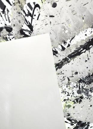 Дизайнерське дзеркало картина чорний іній №6170