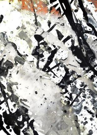 Дизайнерське дзеркало картина чорний іній №6170