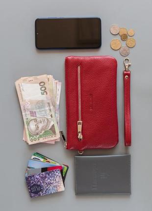 Wallet "kerry" red (артикул: wl008.3)