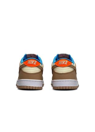 Жіночі шкіряні кросівки nike sb dunk low dark driftwood, кеди жіночі найк бежеві. жіноче взуття6 фото