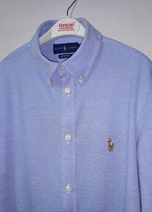 Polo ralph lauren нежная голубая рубашка10 фото