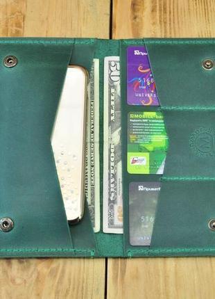Кожаный кошелек - портмоне, яркое дополнение любого образа1 фото