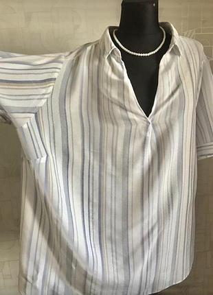 Рубашка очень большого размера из вискозы с люрексовой нитью