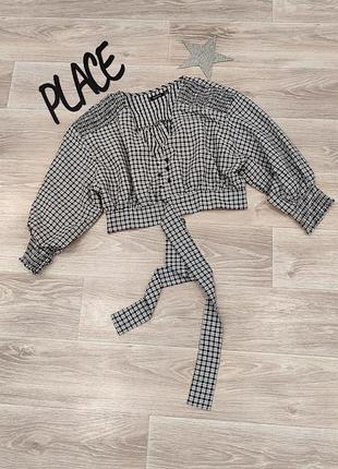Кофта блуза жіноча оригінальна  в клітинку boohoo