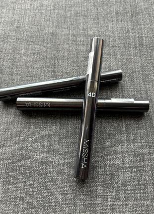 Туш для вій від missha 4d mascara 7g