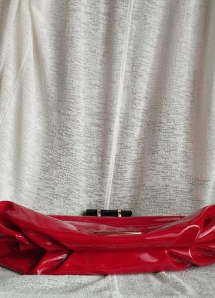 Claudia canova сумка сумочка клатч пельмень яркая оригинал лакированная кожа новая 2yk 200...