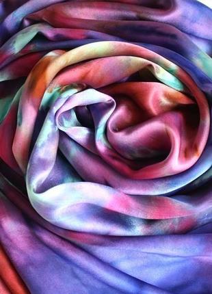 Атласний довгий шарф, шибори шарф, шовковий шарф5 фото