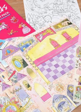 Scribble down набір перевідних наклейок з онлайн додатком - казка про принцесу3 фото
