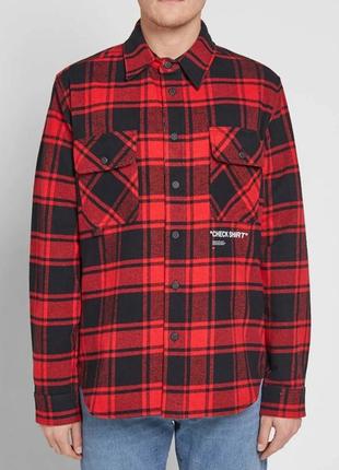 Фланелева сорочка off-white quote flannel shirt
оригінал