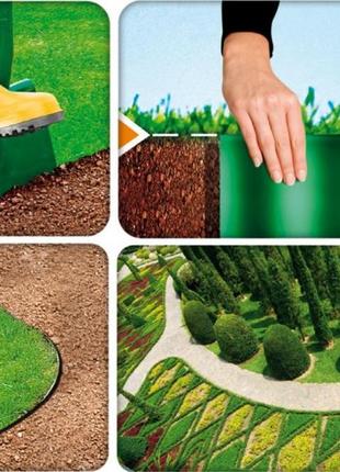 Cellfast стрічка газонна, бордюрна, хвиляста, 15см x 9м, коричневий2 фото