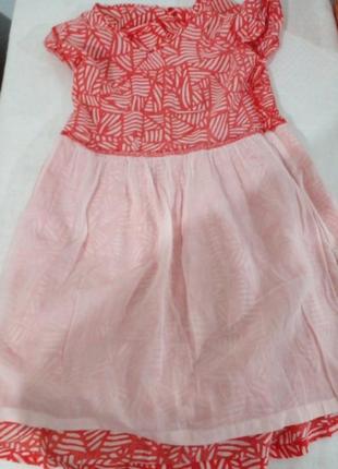 Красивое фирменное детское платье из тонкой вискозы6 фото