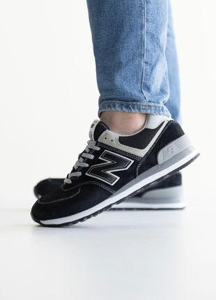 Кросівки new balance 574v3 black mit white2 фото