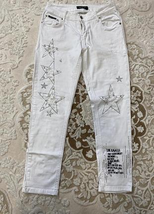 Белые джинсы состояние новых 1 раз одити м-л размер
