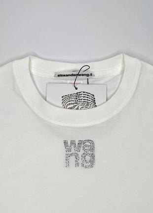 Футболка wang / біла / s, m, l / zara1 фото