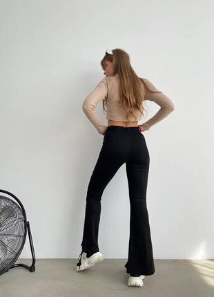 Женские брюки штаны клеш2 фото