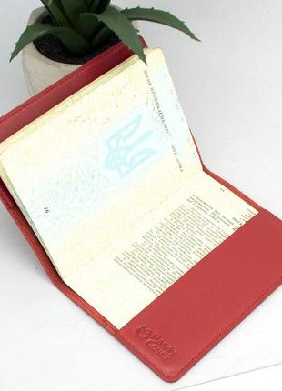 Подарунковий набір №22 (червоний): обкладинка на паспорт + обкладинка права4 фото