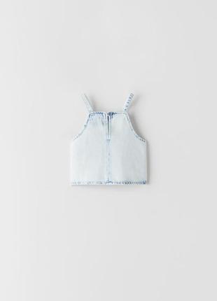 Топ джинсовый zara, 13-14 л