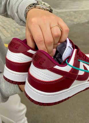 Кросівки dunk low team bordo7 фото