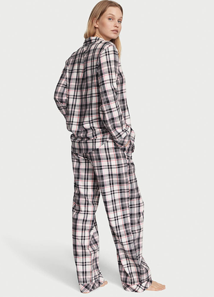 Фланелевая пижама flannel long pajama set victoria’s secret м2 фото