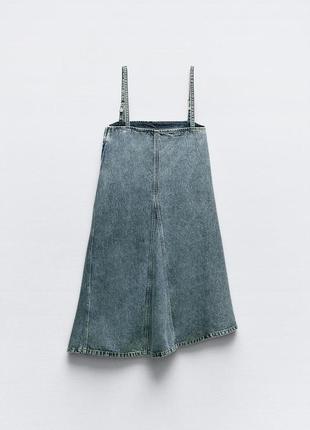 Сукня джинсова синя zara new8 фото