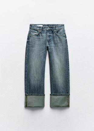 Варені джинси із закотами zara new3 фото