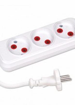 Удлинитель 10a 3 гнезда 5 метра без заземления horoz electric