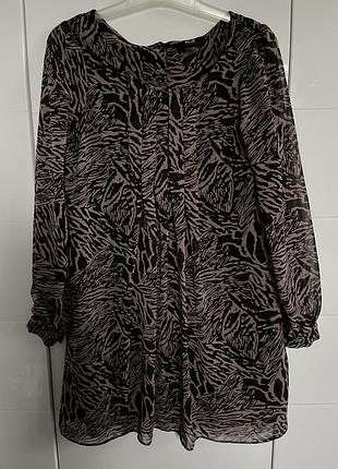 Плаття туніка леопард зебра
