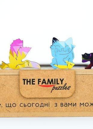 Дерев'яний пазл the family "пухнаста панда" + секретний пазл розмір king size 292 шт9 фото