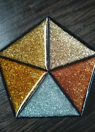 Глиттерные тени для век №1 (набор 5 тонов)